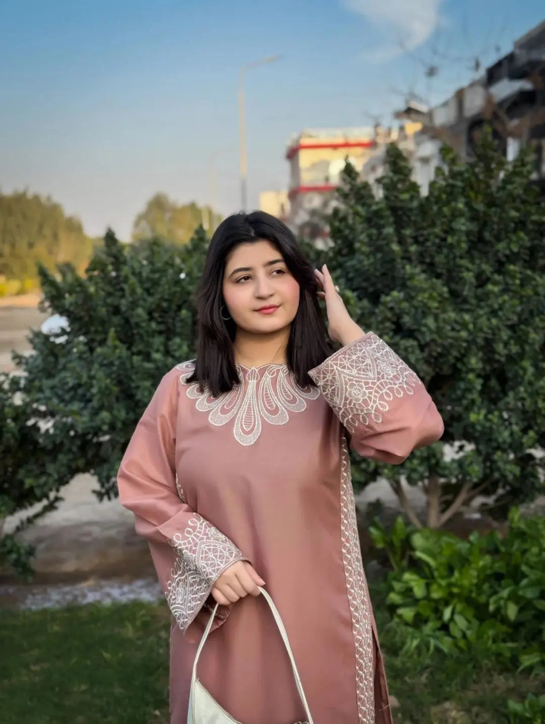 “Peach Noor ” 2 piece