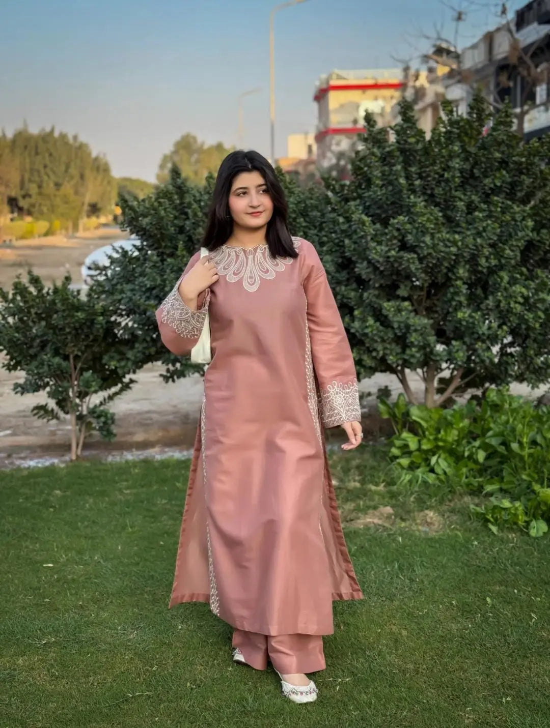 “Peach Noor ” 2 piece