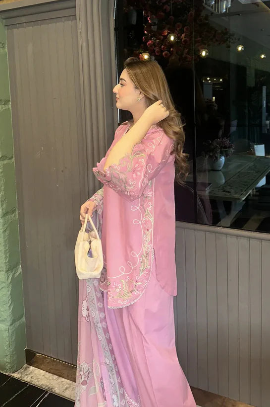 Ghazal Pink(Embroidery 3pcs)