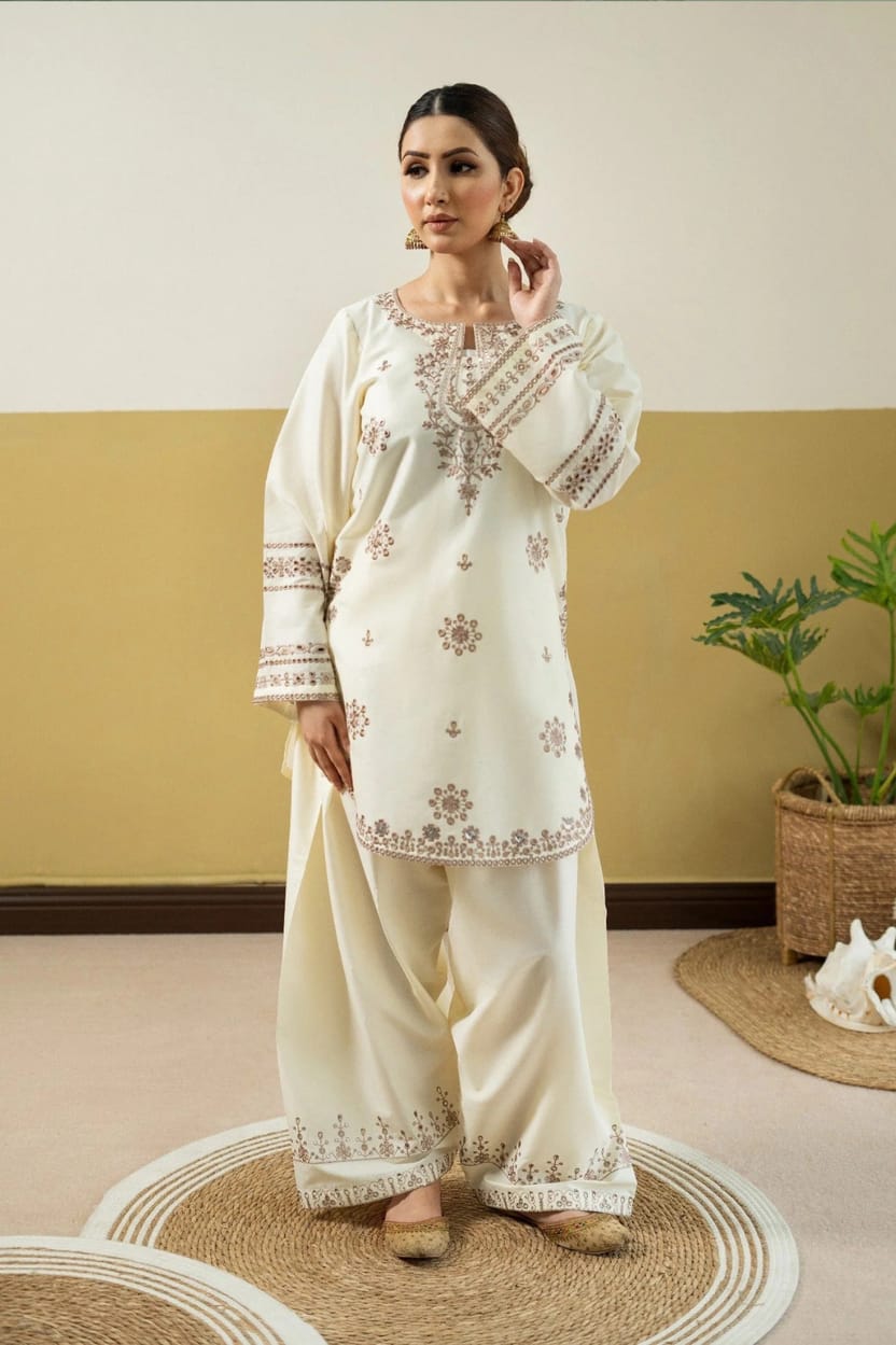 Farsh-e-Noor (Embroidery 2 piece )